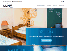 Tablet Screenshot of hostelluna.pl